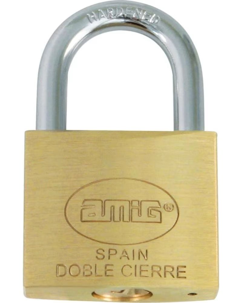 AMIG CADEADO DE LATÃO COM FECHO DUPLO MULTICOLOR