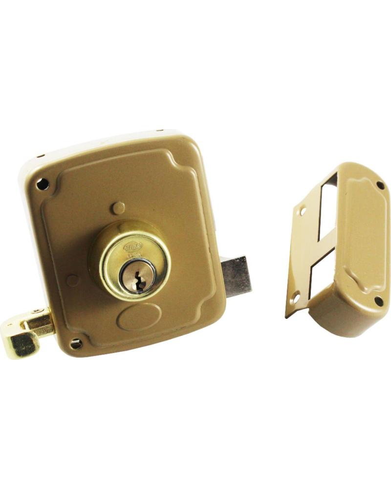 AMIG CERRADURA DE SOBREPONER PARA PUERTA CON CILINDRO DE SEGURIDAD MULTICOLOR