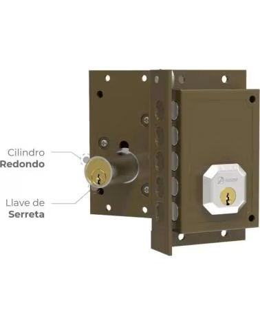 DORCAS SERRATURA PER APPARTAMENTO CON CILINDRO ROTONDO MULTICOLOR