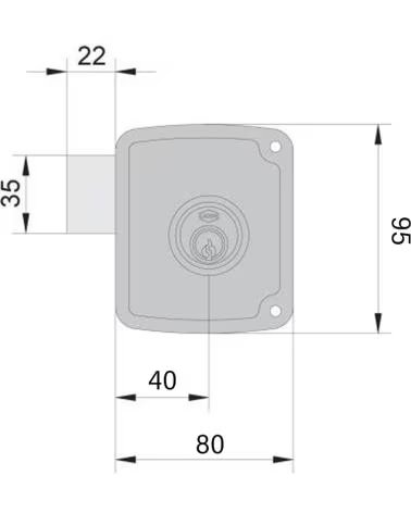 UCEM FECHADURA DE SEGURANÇA PARA PORTAS DE APARTAMENTO MULTICOLOR