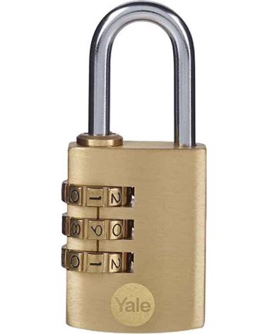 YALE CANDADO DE SEGURIDAD CON COMBINACIÓN NUMÉRICA MULTICOLOR