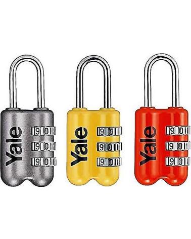 YALE CANDADO DE SEGURIDAD CON COMBINACIÓN NUMÉRICA MULTICOLOR