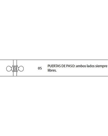 TESA CERRADURA DE POMO PARA PUERTA INTERIOR MULTICOLOR