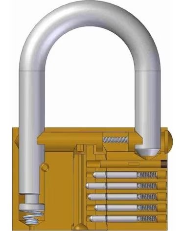 LINCE LUCCHETTO DI SICUREZZA TRADIZIONALE MULTICOLOR