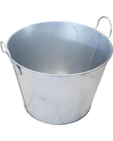 WURKO BALDE DE METAL GALVANIZADO COM ALÇAS MULTICOLOR