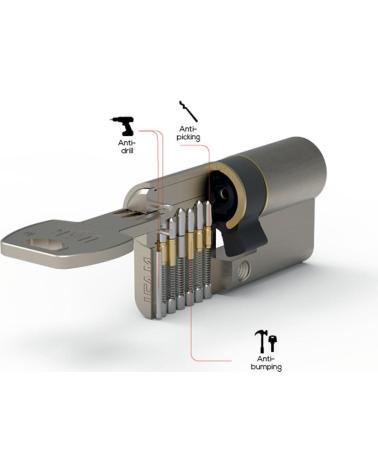 IFAM CILINDRO DE SEGURIDAD PLATINUM PARA PUERTAS MULTICOLOR
