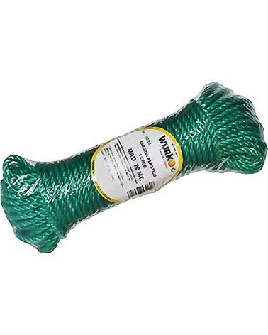WURKO CORDE EN POLYPROPYLÈNE HAUTE RÉSISTANCE VERTE MULTICOLOR