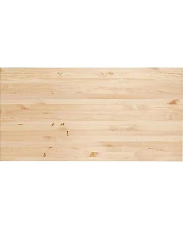 ASTIGARRAGA NATURAL WOOD DESK WITH TRESTLE BASE STRUCTURE MULTICOLOR