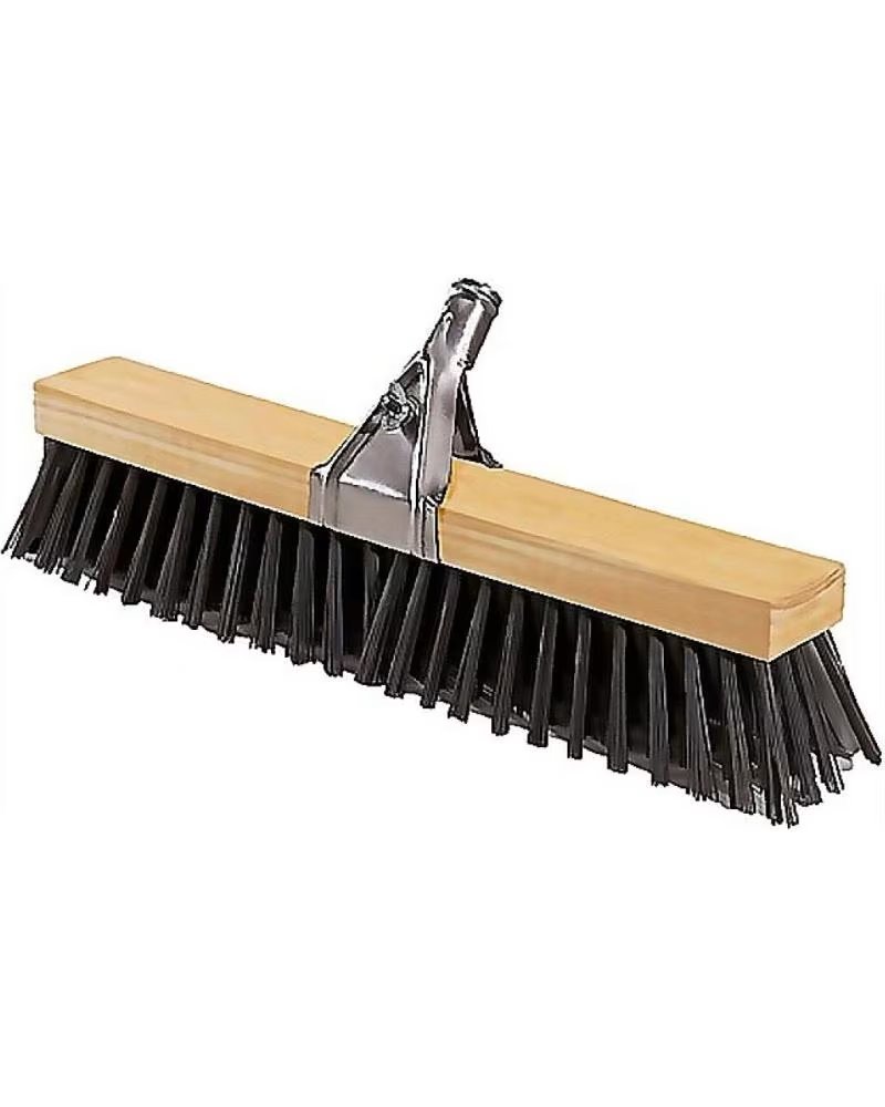 LEOPARDO CEPILLO DE BARRER CON BASE DE MADERA MULTICOLOR