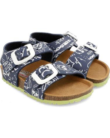 Sandales pour Garçon GARVALIN SANDALIA GARVALIN PUNTERA ABIERTA A-AZUL Y BOLIMAT Y