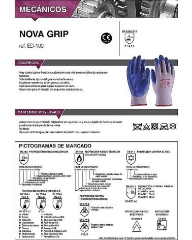 3L LUVAS DE PROTEÇÃO E SINALIZAÇÃO NOVA GRIP MULTICOLOR