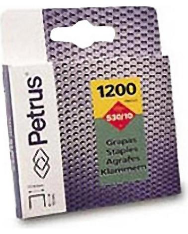 PETRUS CAJA DE 1200 GRAPAS 24/6 MULTICOLOR