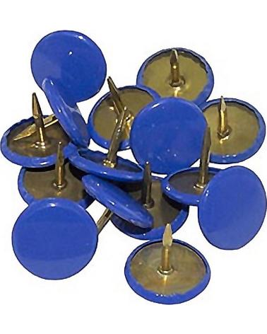 SYSFIX CHINCHETAS DE CABEZAL PLANO AZUL MULTICOLOR