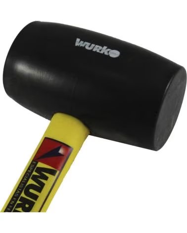 WURKO MAZA DE GOMA CON MANGO ERGONÓMICO MULTICOLOR