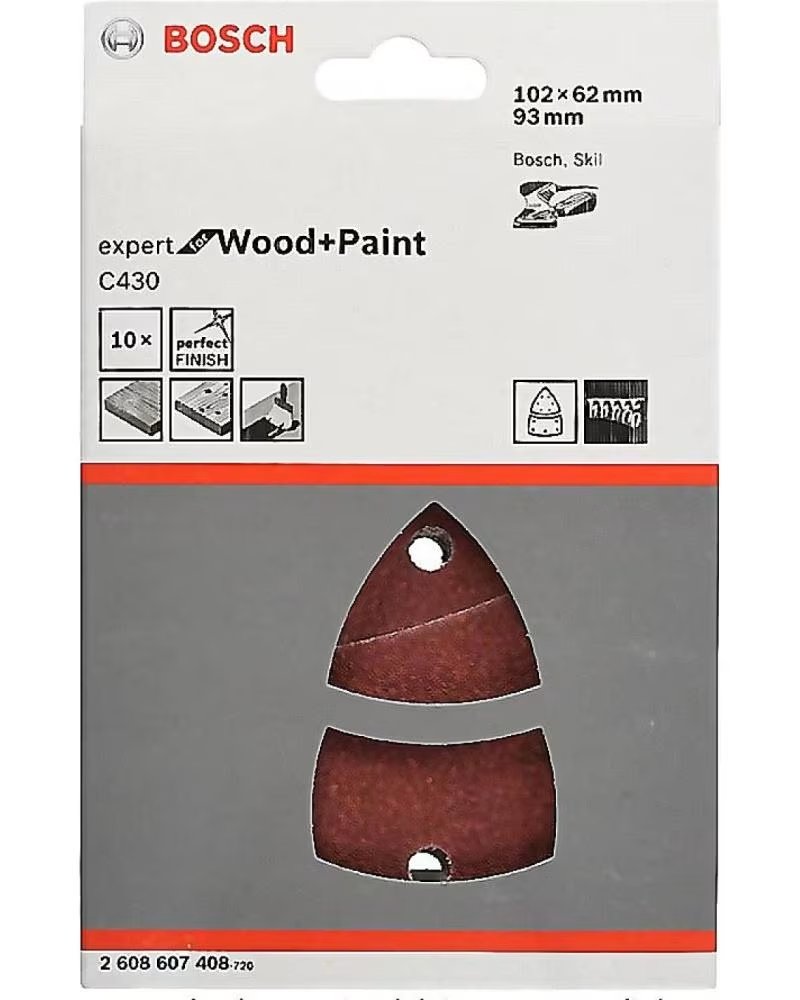 BOSCH FOLHA DE LIXA WOOD AND PAINT PARA LIXADEIRA DELTA MULTICOLOR