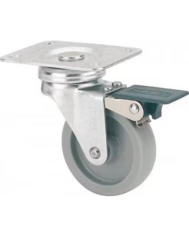 RODA GIRATÓRIA INDUSTRIAL ALEX COM TRAVÃO MULTICOLOR
