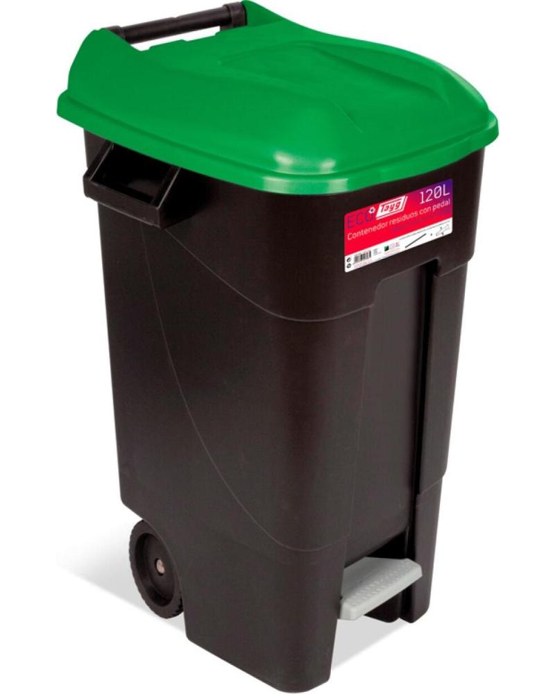 TAYG CONTENEDOR DE RESIDUOS 120L CON PEDAL MULTICOLOR