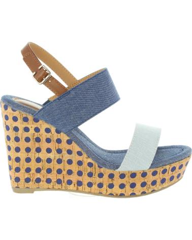 Zapatos de cuña de Mujer URBAN 385913-B6600 LIGHT BLUE-BLUE