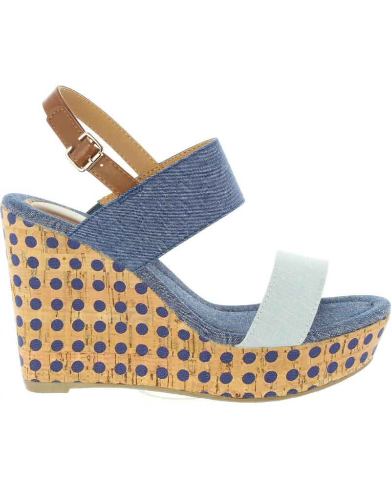 Chaussures compensées pour Femme URBAN 385913-B6600 LIGHT BLUE-BLUE