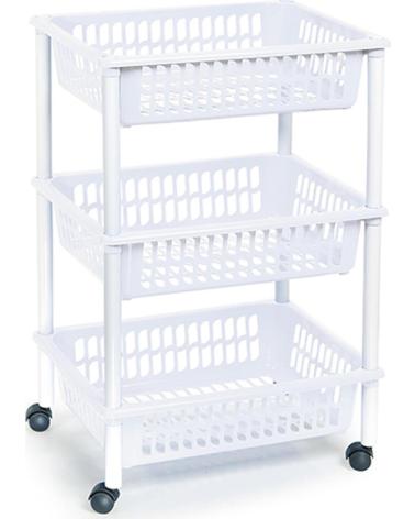 PLASTICFORTE VERDULERO CON RUEDAS ORGANIZADOR MULTIUSOS MULTICOLOR
