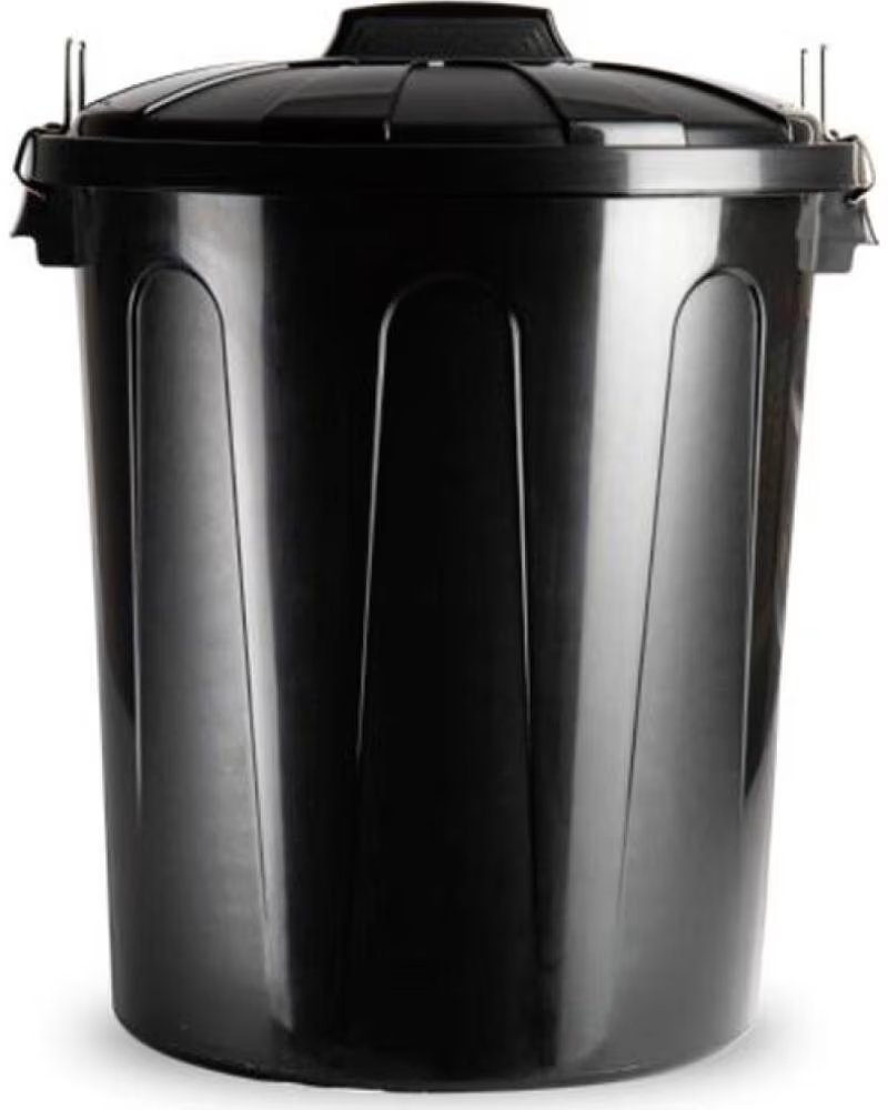 PLASTICFORTE CUBO DE BASURA CON TAPA Y ASA MULTICOLOR