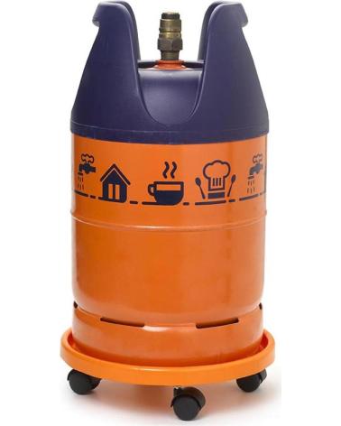 PLASTICFORTE BASE CON RUEDAS PARA BOMBONA DE GAS MULTICOLOR