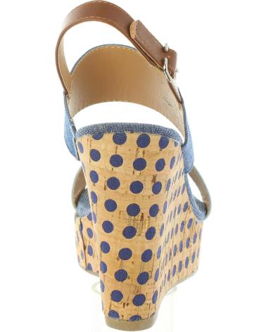 Chaussures compensées pour Femme URBAN 385913-B6600 LIGHT BLUE-BLUE