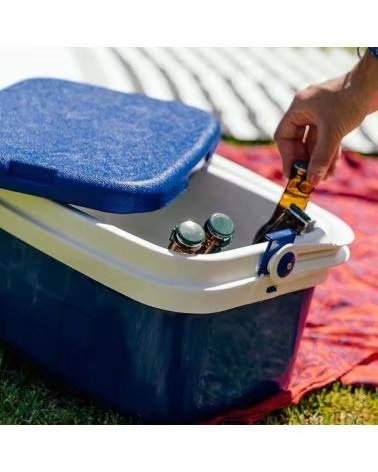 CAMPOS TRAGBARE KÜHLBOX FÜR GARTEN, POOL UND STRAND MULTICOLOR