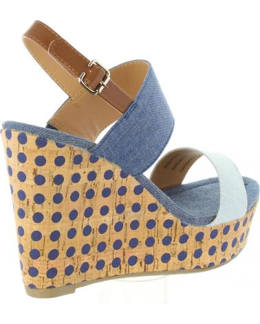 Chaussures compensées pour Femme URBAN 385913-B6600 LIGHT BLUE-BLUE