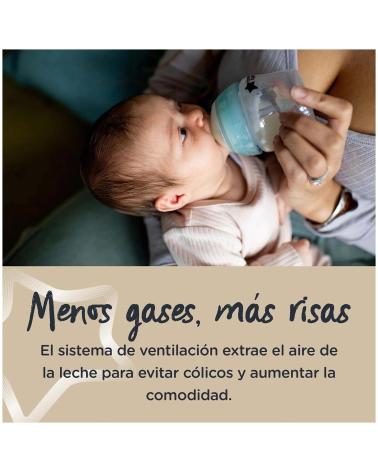 TOMMEE TIPPEE BIBERÓN CLOSER TO NATURE ANTICÓLICOS VERDE