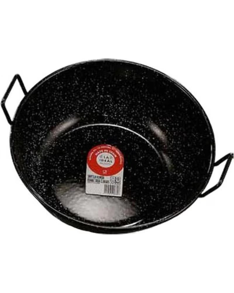 LA IDEAL CASSERUOLA SMALTATA LA CON MANICI - UTENSILI DA CUCINA NERI NEGRO