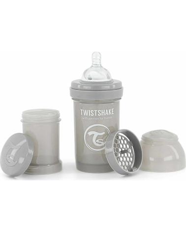 TWISTSHAKE BIBERÓN GRIS PARA BEBÉS