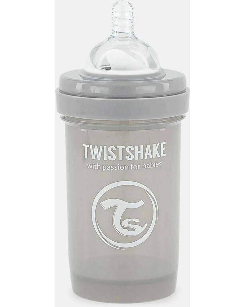 TWISTSHAKE BIBERÓN GRIS PARA BEBÉS