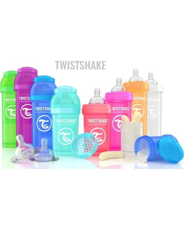 TWISTSHAKE BIBERÓN ERGONÓMICO PARA BEBÉ BLANCO