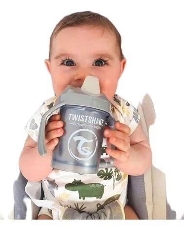 TOMMEE TIPPEE VASO DE APRENDIZAJE CON ASAS TWISTSHAKE GRIS