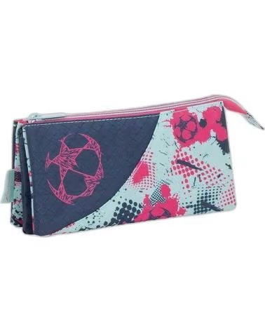 SPORT TANDEM ESTOJO ESCOLAR FLORAL ROSA