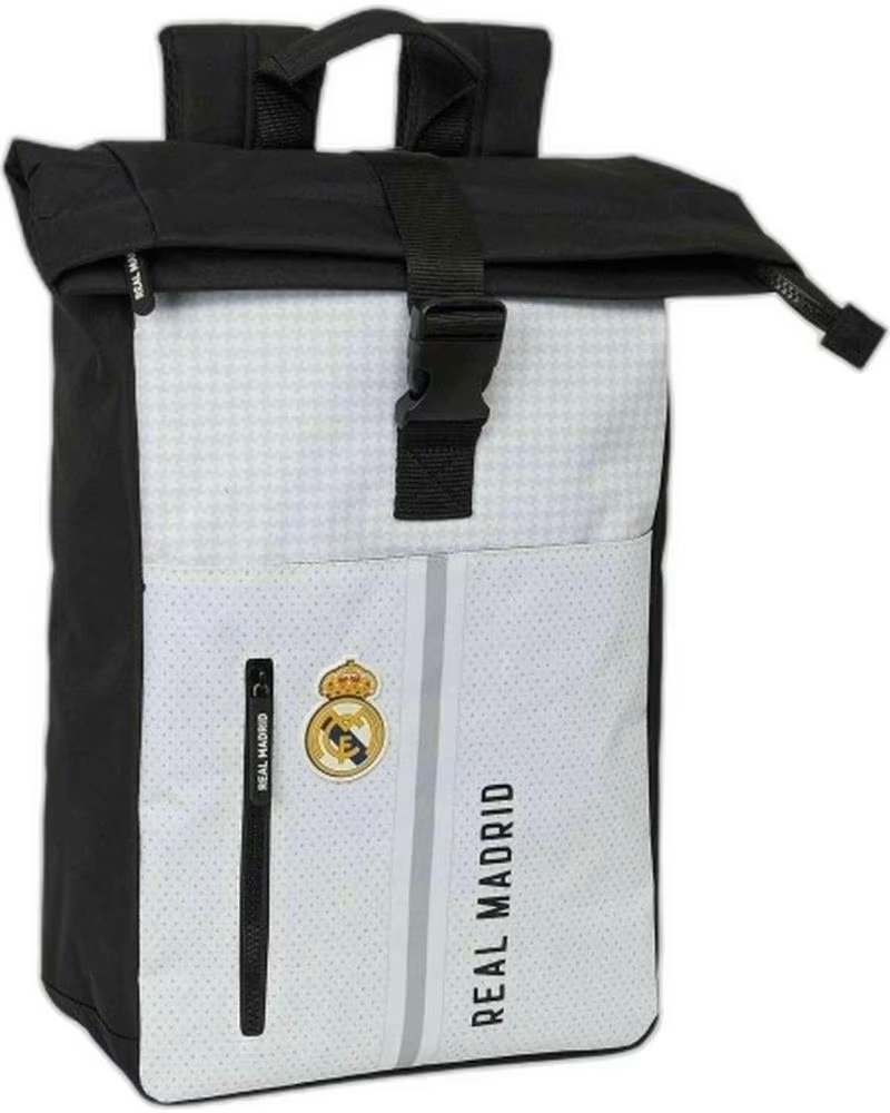 SAFTA REAL MADRID ROLL-TOP BACKPACK BLANCO