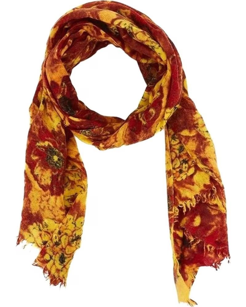ABBACINO LENÇO FEMININO ESTAMPADO MULTICOLORIDO MULTICOLOR