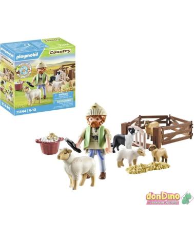 PLAYMOBIL SET GRANJA CON PASTOR Y OVEJAS MULTICOLOR