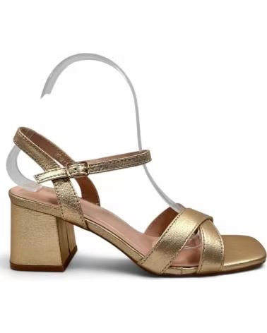 TIMBOS SANDALIA TACON FIESTA MUJER ORO 132912 AMARILLO