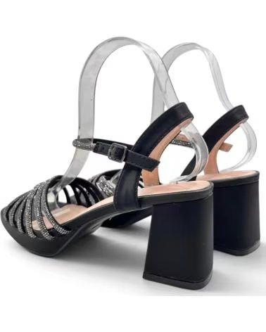 TIMBOS SANDALIA TACON Y PLATAFORMA FIESTA 132910 NEGRO