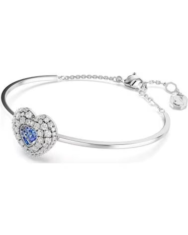 SWAROVSKI PULSERA CON DIJE DE CORAZÓN Y CRISTALES