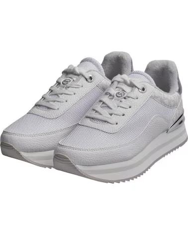 MICHAEL KORS ZAPATILLAS MUJER DEPORTIVAS HATTIE TRAINER 49T5HAFS1D BLANCO-PLATEADO