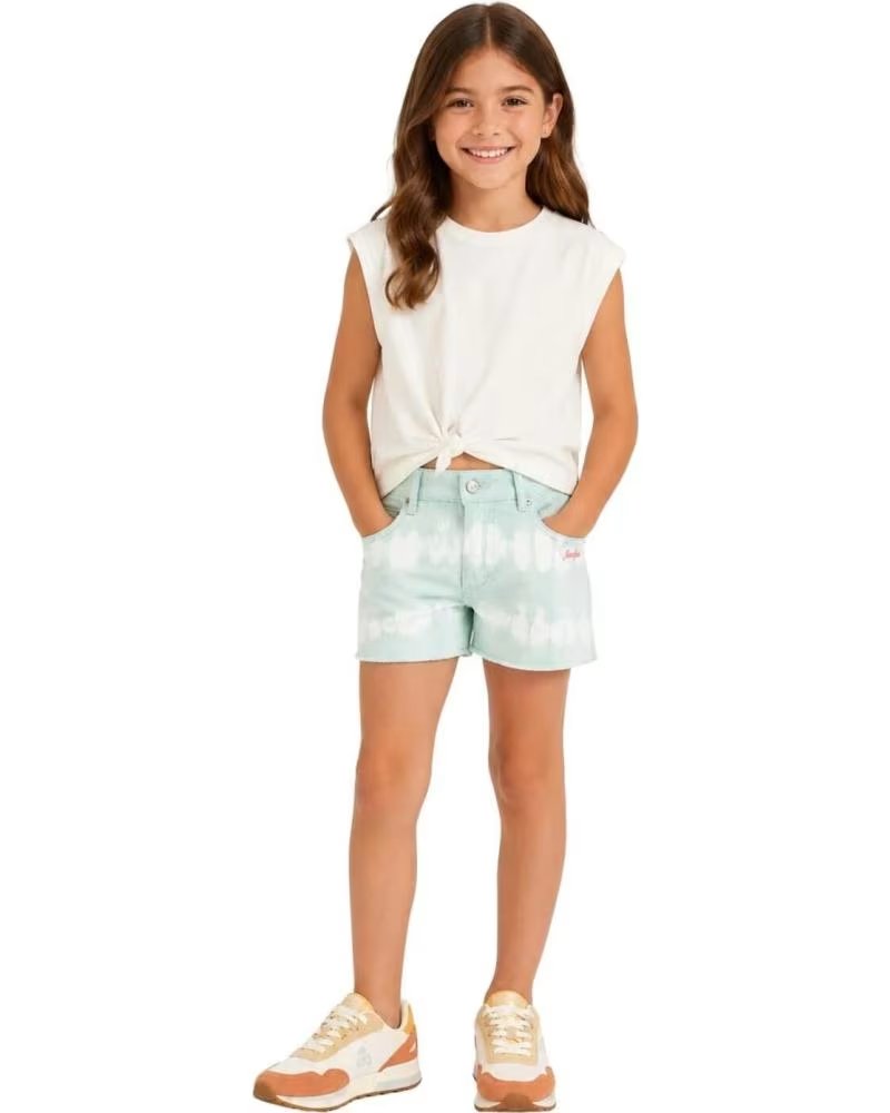 SCALPERS TIE-DYE SHORTS FÜR KINDER BLANCO