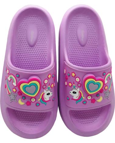 NICOBOCO SANDALES DE PISCINE FANTAISIE FILLE HEART 44-123 ROSA