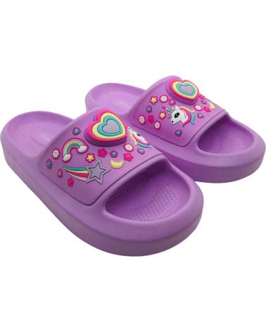 NICOBOCO SANDALES DE PISCINE FANTAISIE FILLE HEART 44-123 ROSA
