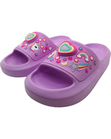 NICOBOCO SANDALES DE PISCINE FANTAISIE FILLE HEART 44-123 ROSA
