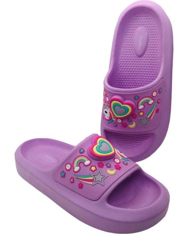 NICOBOCO SANDALES DE PISCINE FANTAISIE FILLE HEART 44-123 ROSA
