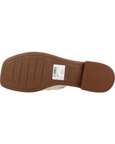 CLARKS SANDALIAS TIPO MULE ARIANY DE EN COLOR CREMA CREAM