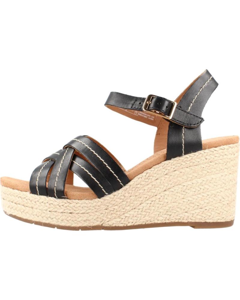 CLARKS SANDALIAS DE CUÑA SABINA STRAP BLACK